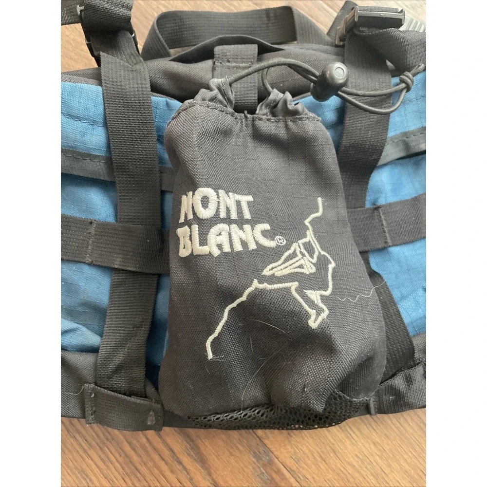 VINTAGE MONT BLANC HIKING CLIMBING‎ FANNY PACK BLUE/BLACK